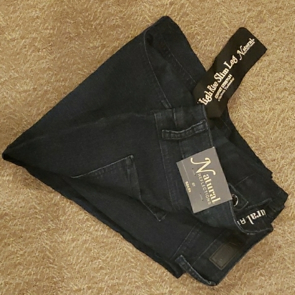 NEW! Natural Reflections Women's Navy Skinny Stretch Jeans - Picture 3 of 4
